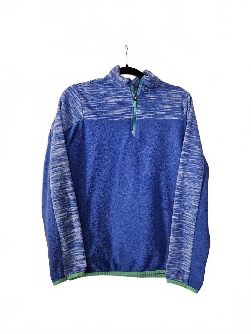 Kid's Tek Gear Blue Half-Zip Athletic Pullover Sweatshirt Size XL 18/20